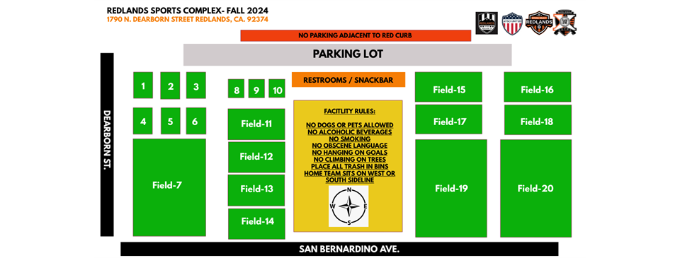 FALL 2024 FIELD MAP